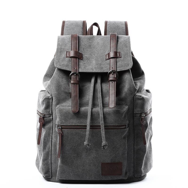 Mochila Casual Retro de Lona M - Canvas Backpack Casual avaliação e preço