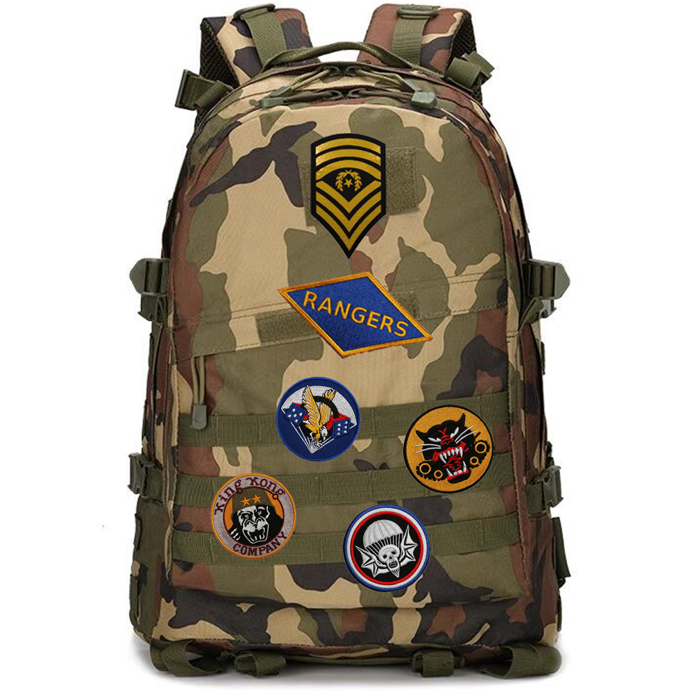 3d bordado seis militar para a - Urban Backpack Tactical avaliação e preço