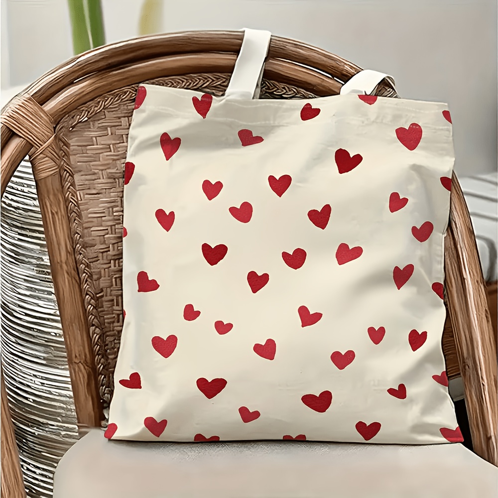 [Bolsa Tote com Estampa de Amo - Canvas Backpack Casual avaliação e preço