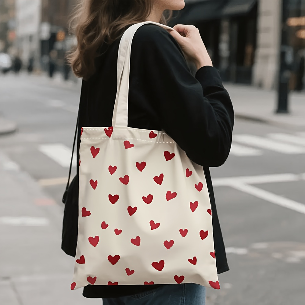 [Bolsa Tote com Estampa de Amo - Canvas Backpack Casual avaliação e preço