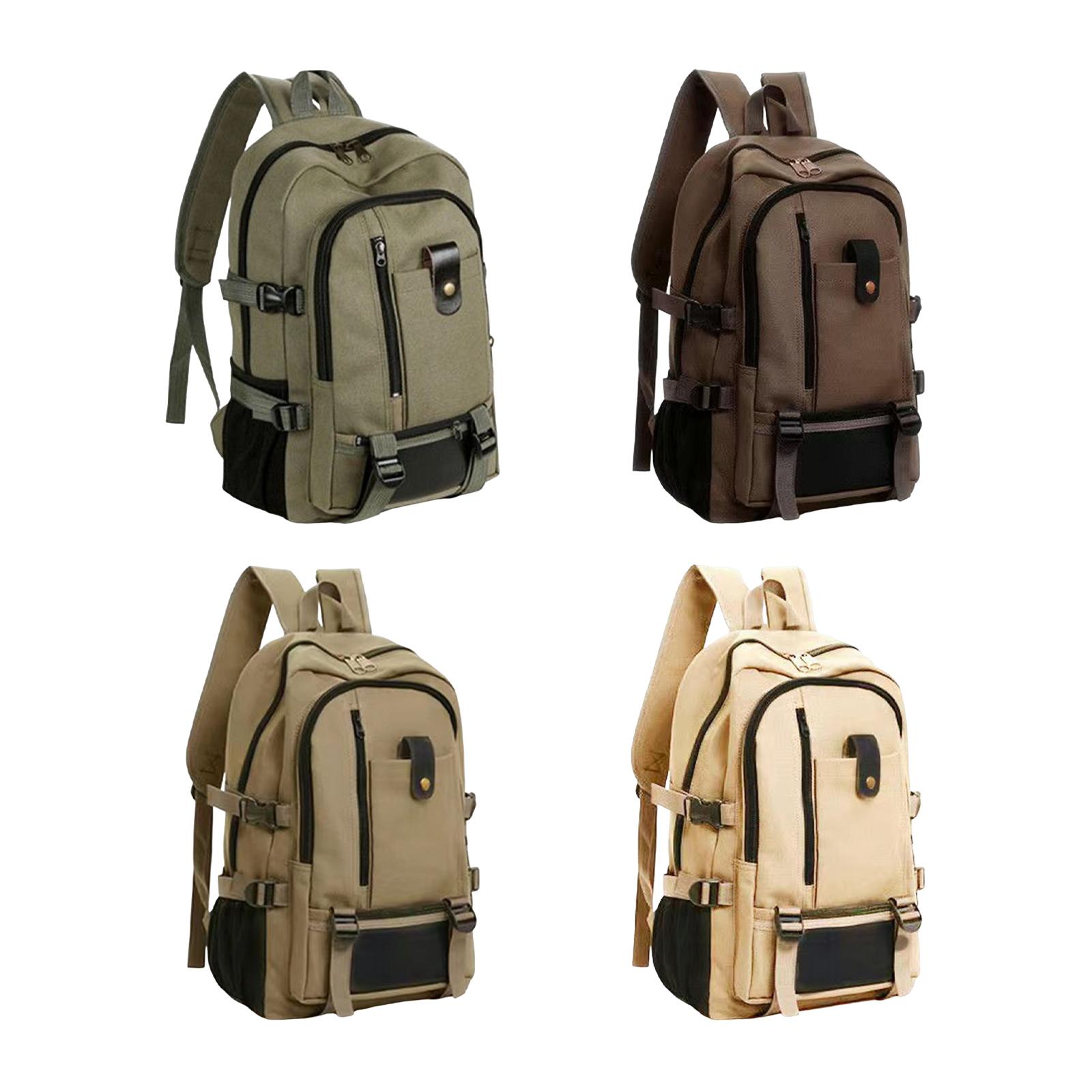 Mochila de viagem grande em lo - Canvas Backpack Casual avaliação e preço
