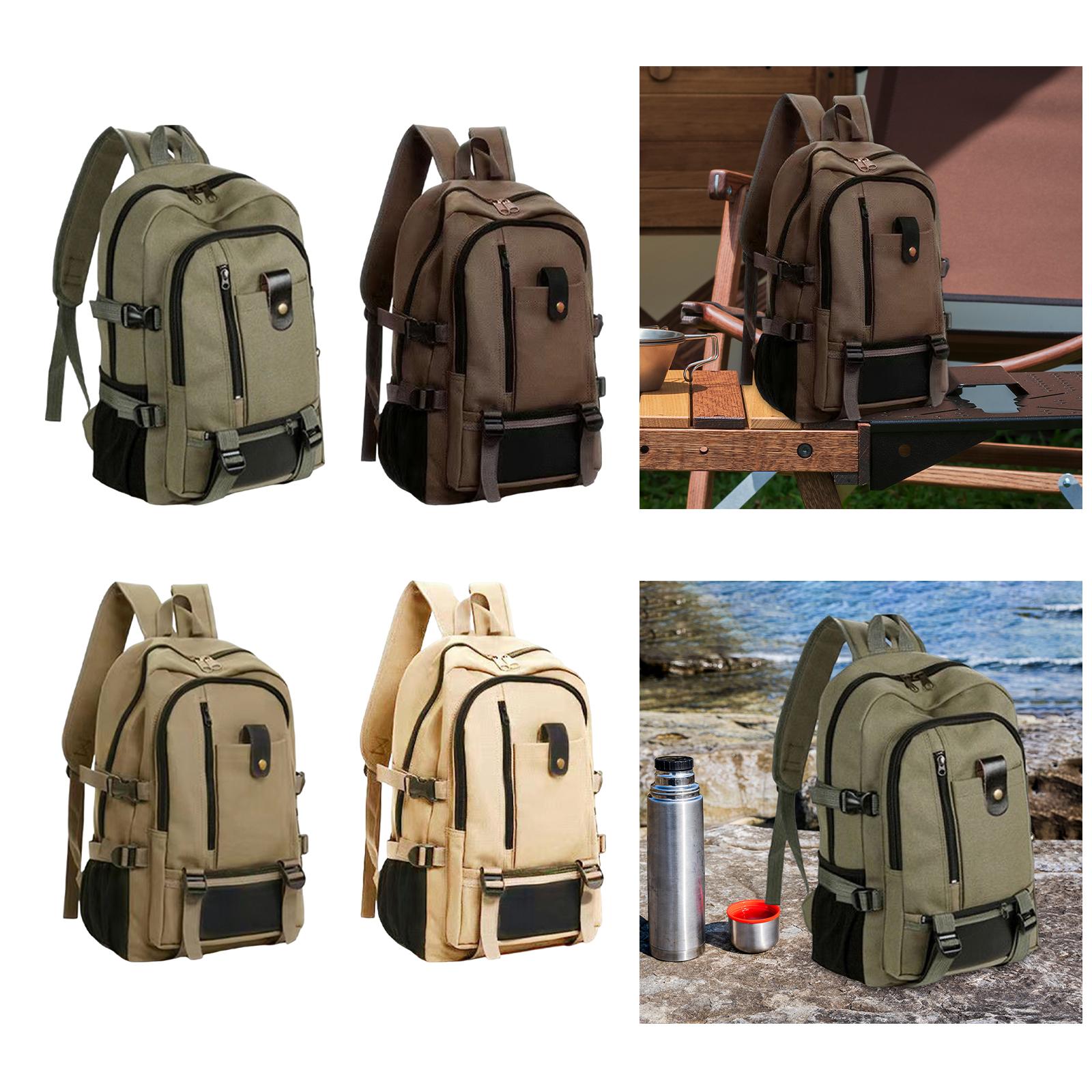Mochila de viagem grande em lo - Canvas Backpack Casual avaliação e preço